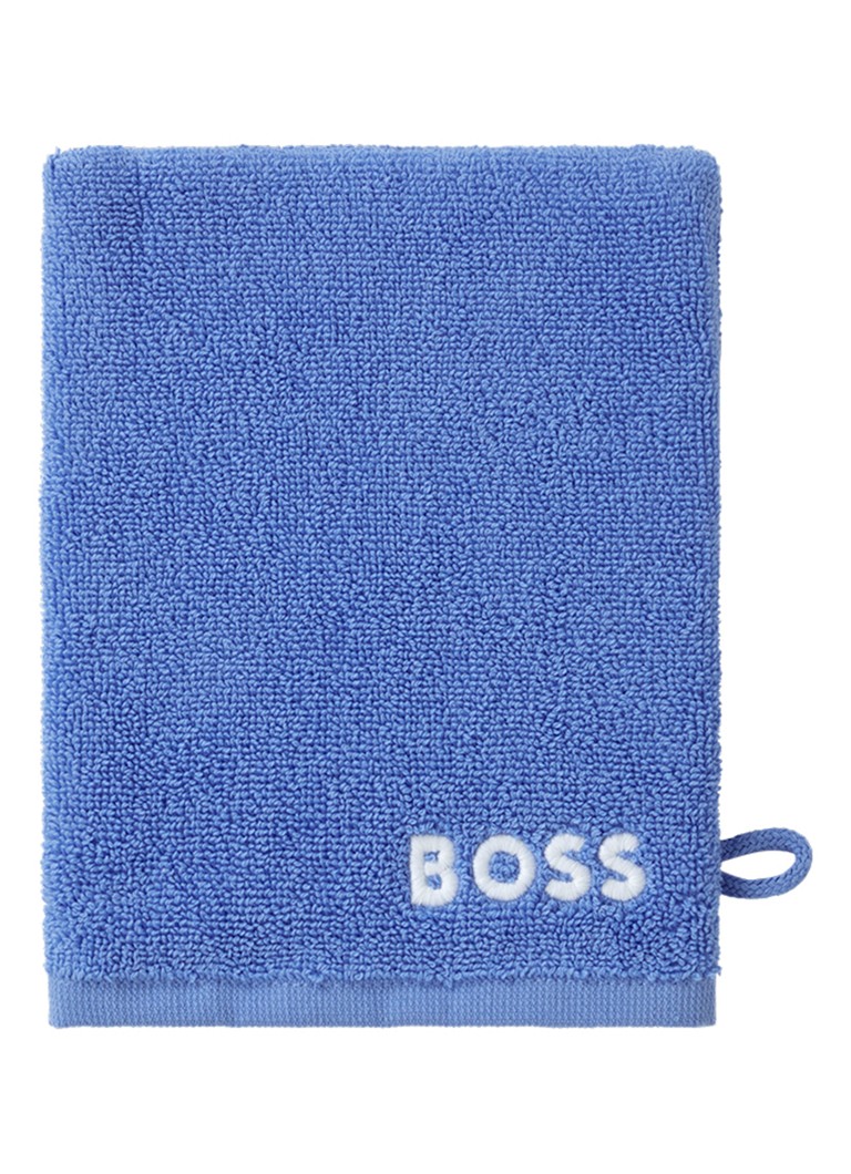 BOSS Edge washand - 15 x 21 cm Blauw - Deal