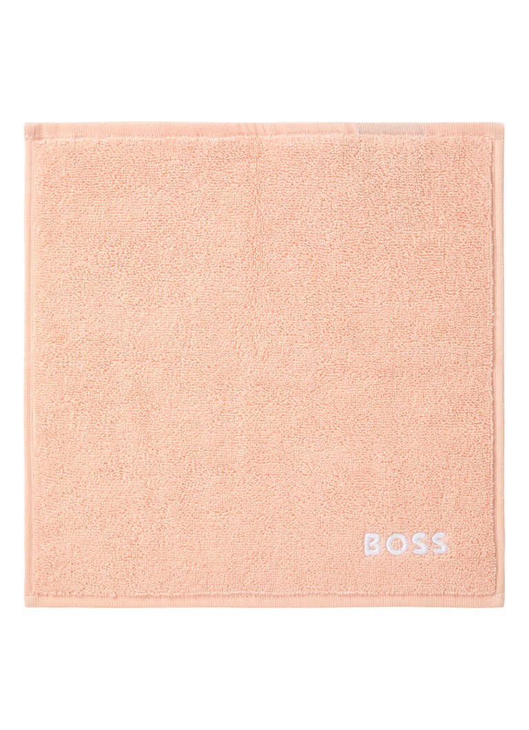 BOSS Edge gastendoek - 30 x 30 cm Perzikroze