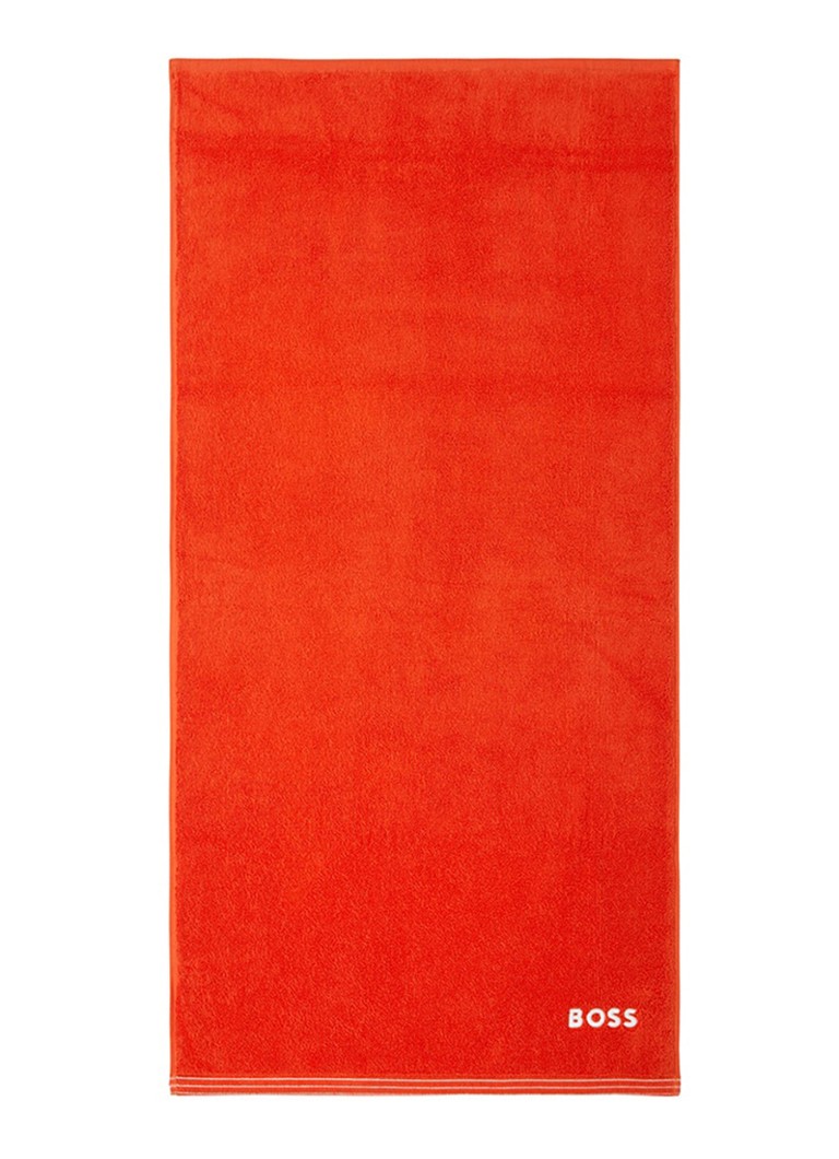 BOSS Edge badhanddoek 50 x 100 cm Oranjerood - Deal