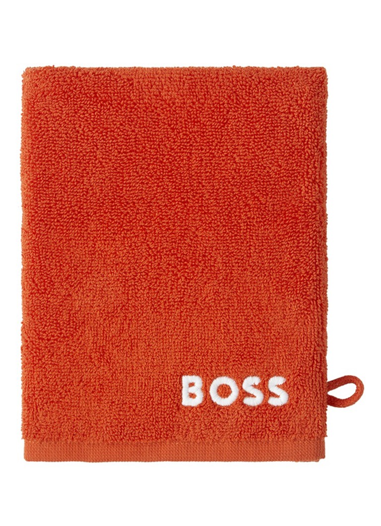 BOSS Edge washand - 15 x 21 cm Oranjerood - Deal