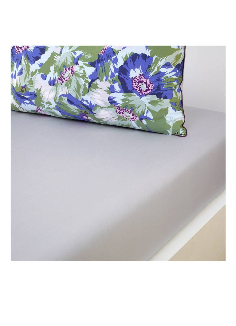 KENZO Anémone hoeslaken met bloemenprint, hoekhoogte 33 cm Groen - Deal