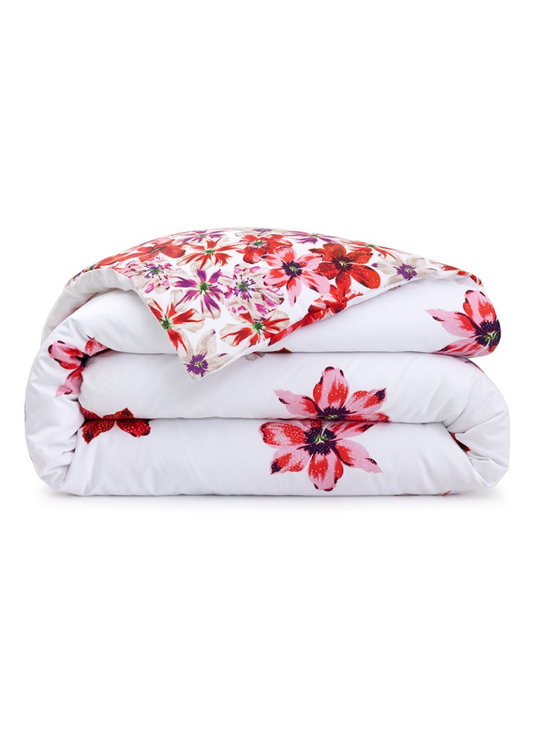 KENZO Fleur dekbedovertrek van katoensatijn 300TC - exclusief kussenslopen Rood - Deal