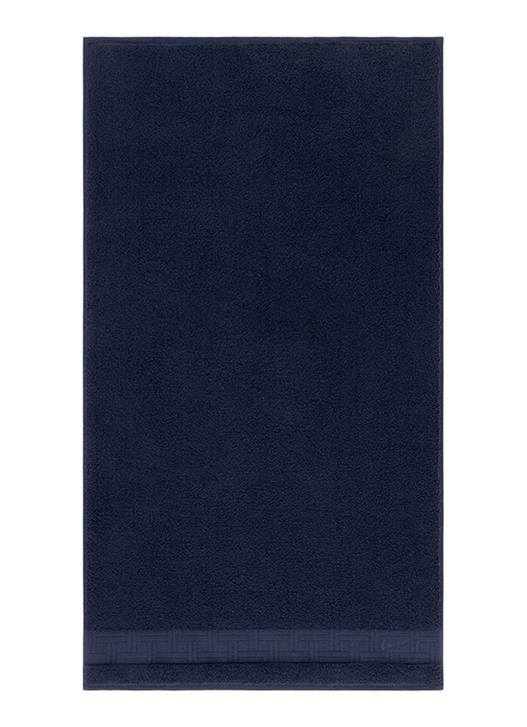 KENZO Weave badhanddoek - 55 x 100 cm Donkerblauw - Deal