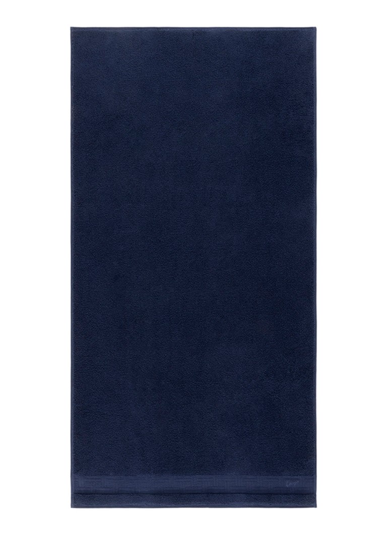KENZO Weave badhanddoek - 70 x 140 cm Donkerblauw - Deal