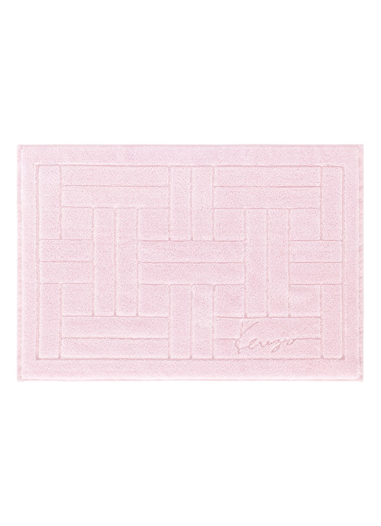 KENZO Weave badmat 55 x 80 cm Lichtroze - Deal