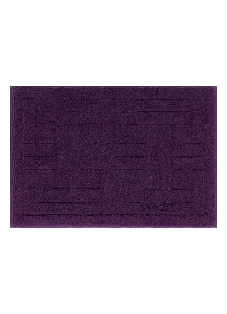 KENZO Weave badmat 55 x 80 cm Aubergine - Deal