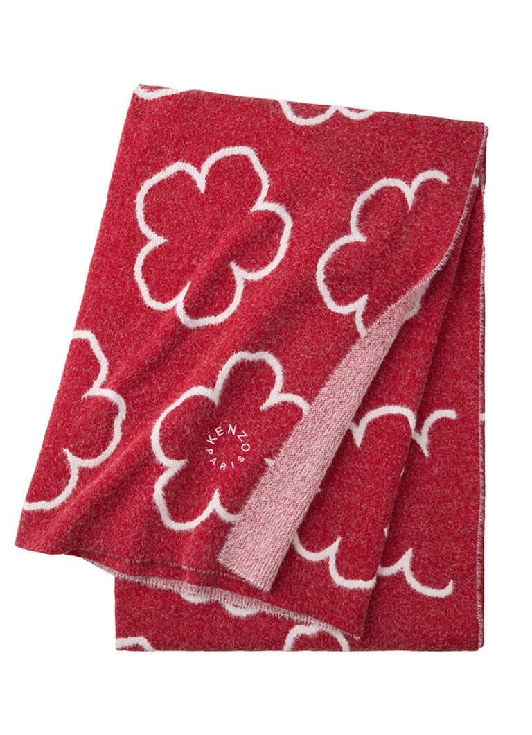 KENZO K Popboke plaid 130 x 170 cm Rood - Deal