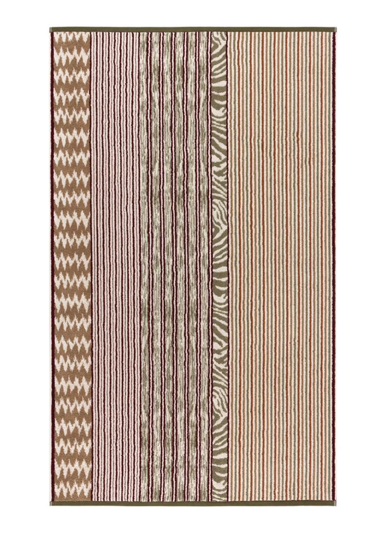KENZO K Stripe badhanddoek - 70 x 140 cm Beige - Deal