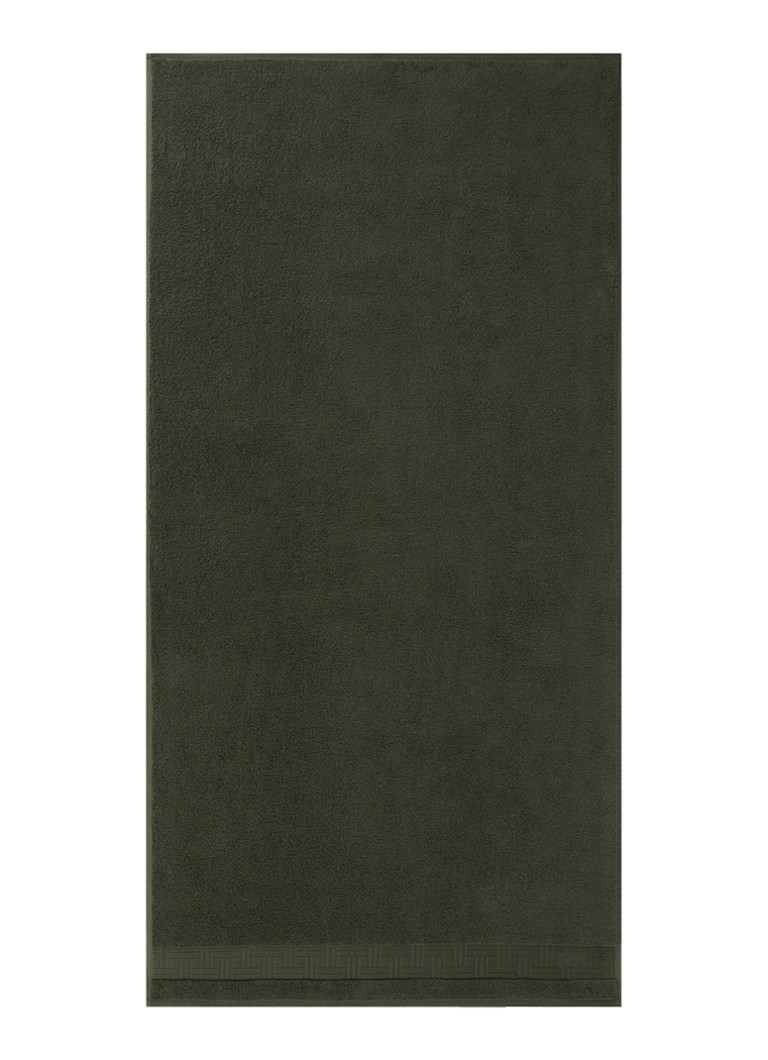 KENZO Weave badhanddoek - 55 x 100 cm Khaki - Deal