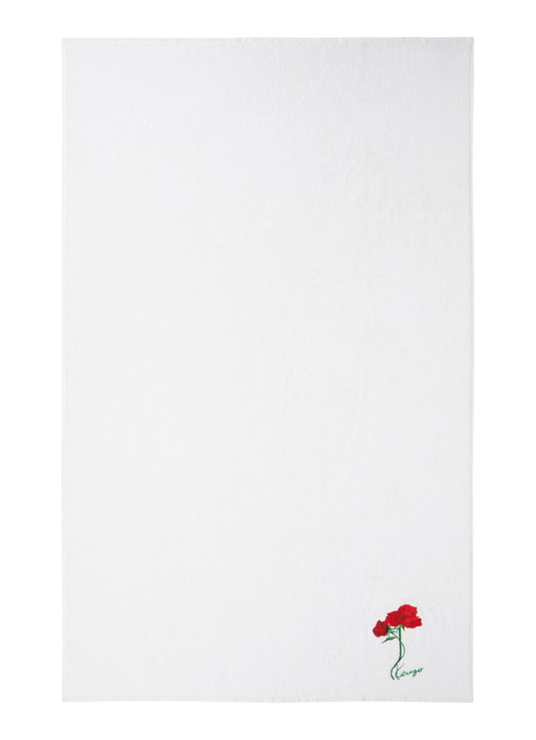 KENZO K Roses badlaken - 90 x 160 cm Wit