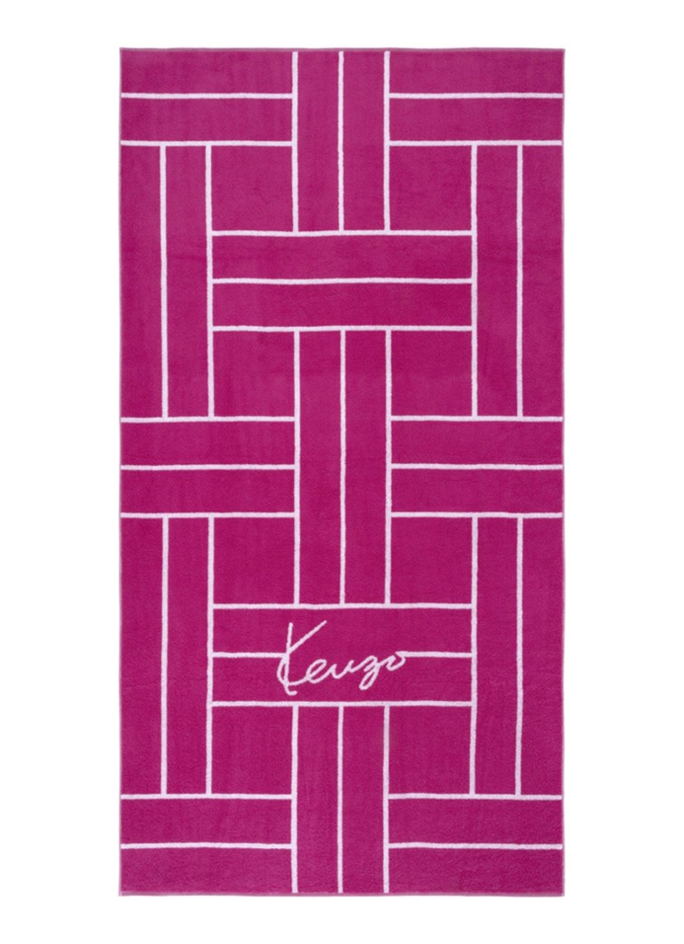 KENZO K Tatami strandlaken 90 x 170 cm Fuchsia - Deal