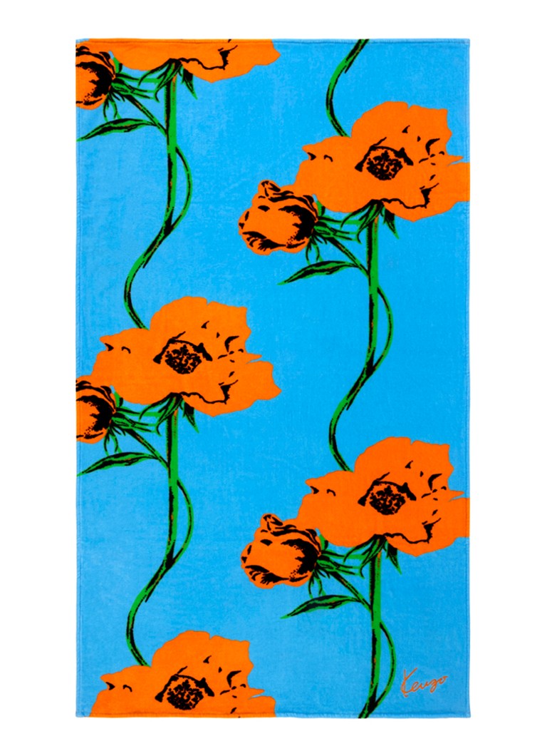 KENZO K Pop strandlaken - 100 x 170 cm Blauw - Deal