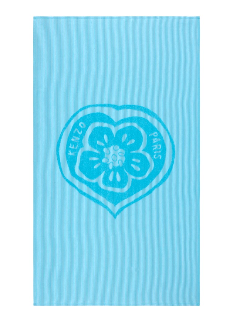 KENZO K Heart strandlaken - 90 x 160 cm Blauw - Deal