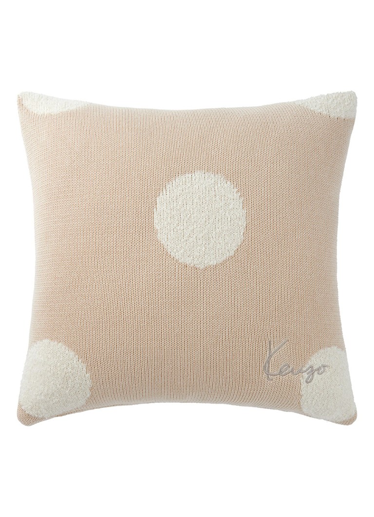 KENZO K Dot sierkussenhoes 45 x 45 cm Beige