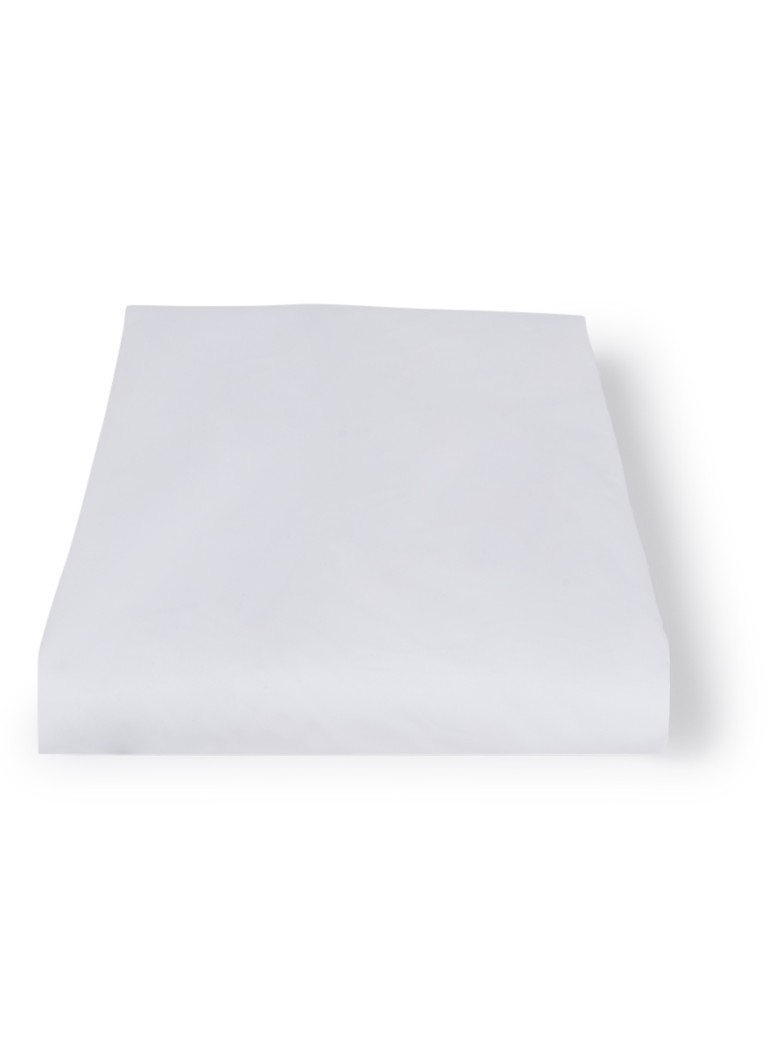Yves Delorme Roma hoeslaken van katoen perkal 500TC, hoekhoogte in 33,5 cm Wit - Deal