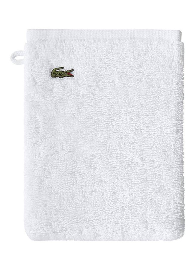 Lacoste L Lecroco washand - 600 gr/m2 - 15 x 21 cm Wit - Deal