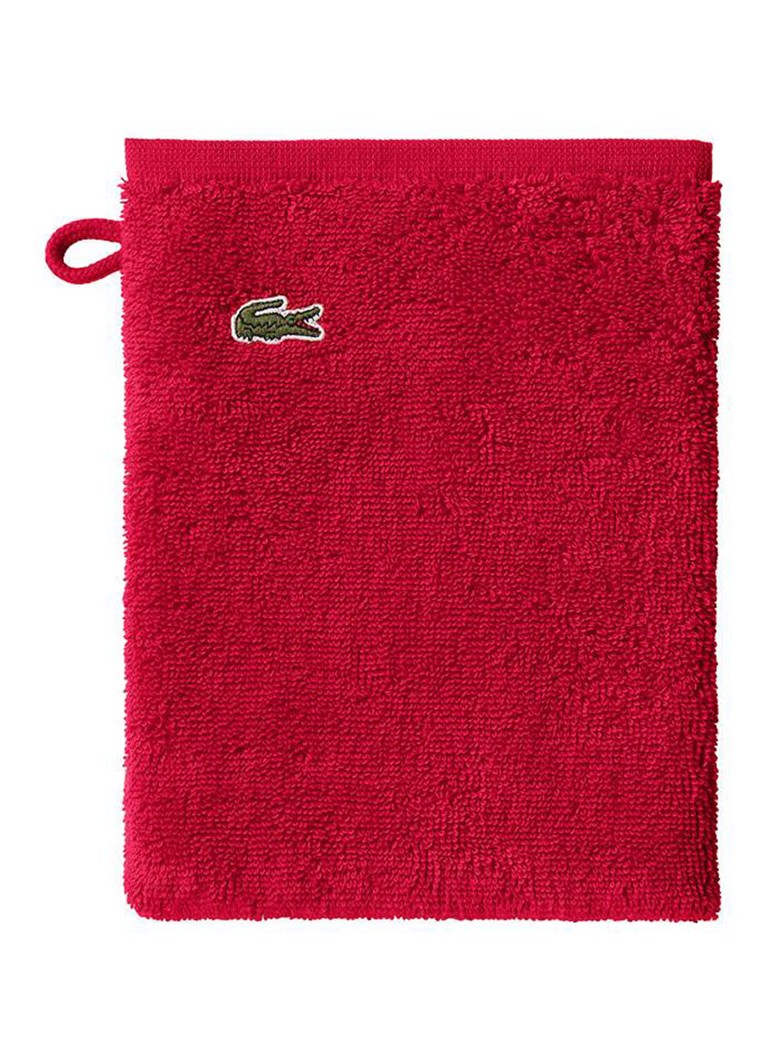 Lacoste L Lecroco washand - 600 gr/m2 - 15 x 21 cm Kobaltblauw - Deal
