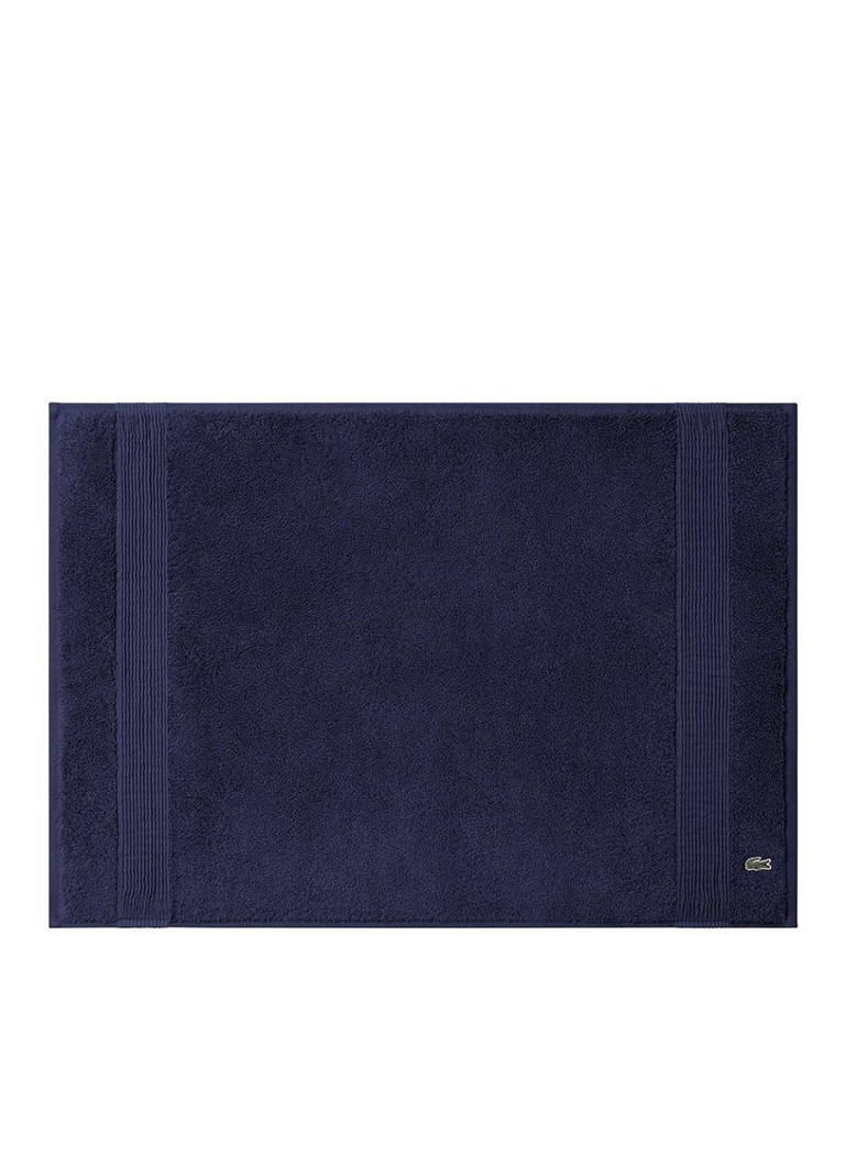 Lacoste L Lecroco badmat 50 x 70 cm Donkerblauw