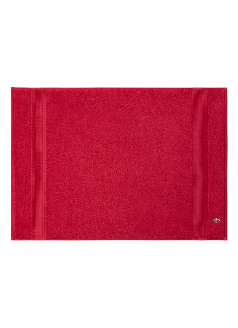 Lacoste L Lecroco badmat 50 x 70 cm Kersenrood - Deal