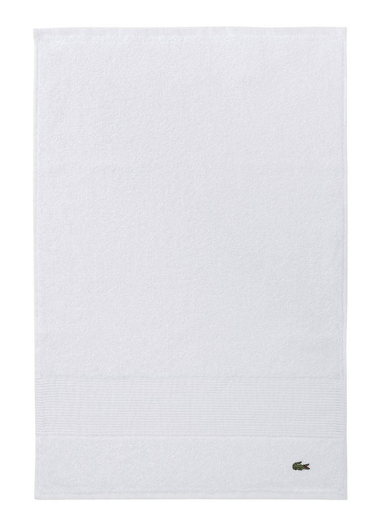 Lacoste L Lecroco gastendoek - 600 gr/m2 - 60 x 40 cm Wit - Deal