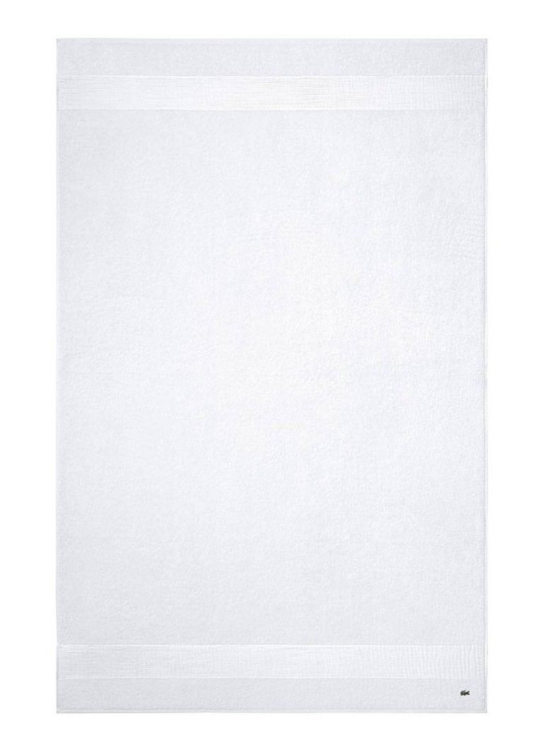 Lacoste L Lecroco badlaken - 600 gr/m2 - 100 x 150 cm Wit - Deal