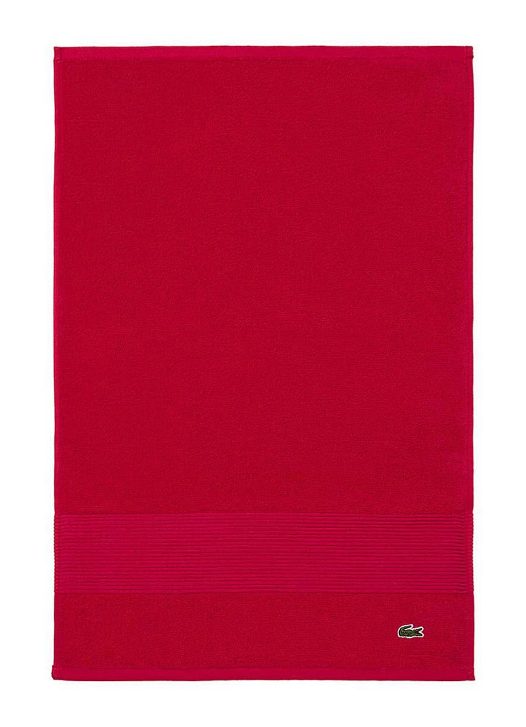 Lacoste L Lecroco gastendoek - 600 gr/m2 - 60 x 40 cm Rood - Deal