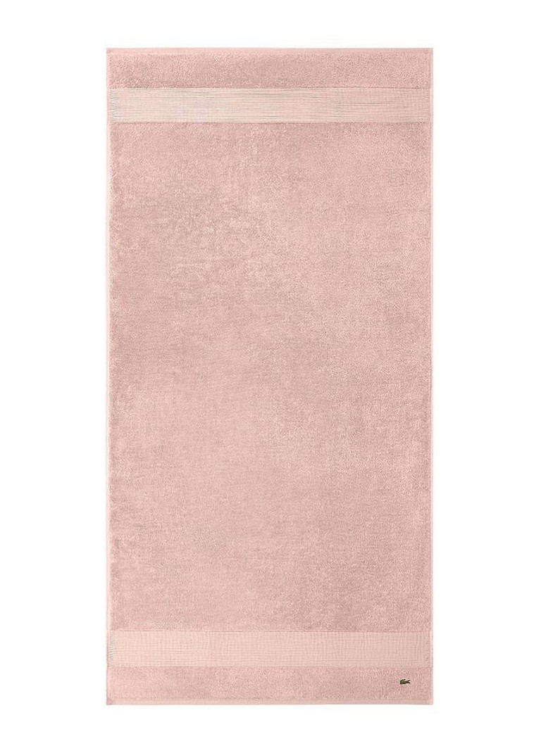 Lacoste L Lecroco badlaken - 600 gr/m2 - 70 x 140 cm Roze - Deal