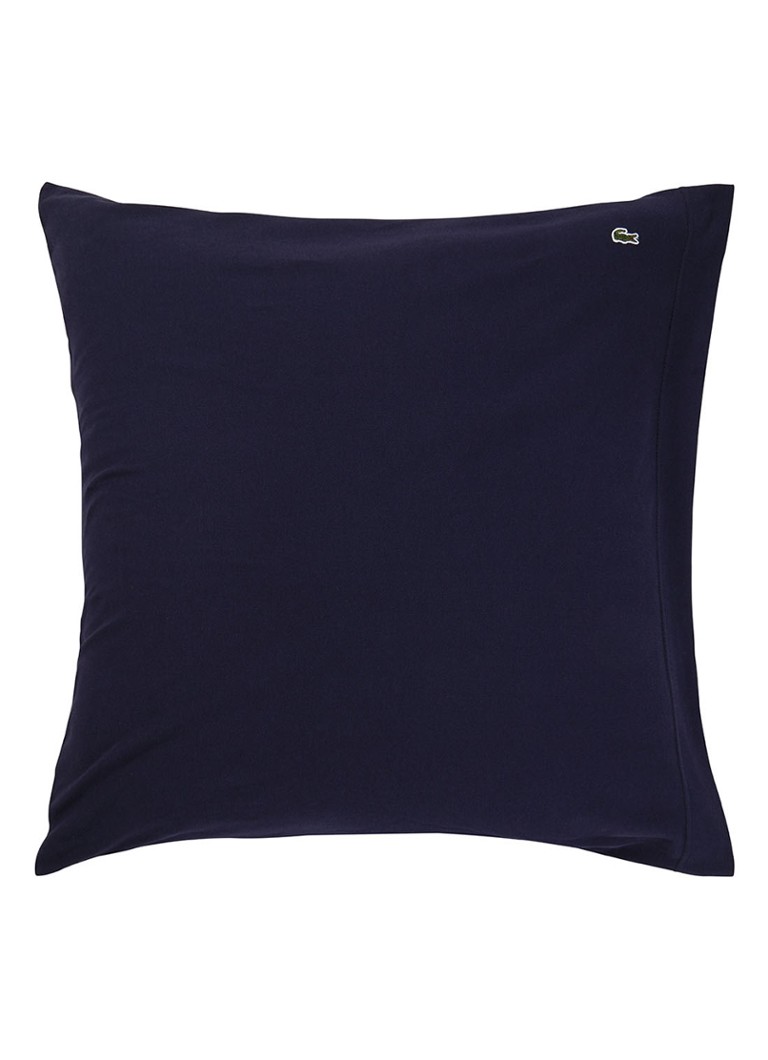 Lacoste Pique Marine kussensloop van katoen met logo 150TC Donkerblauw - Deal