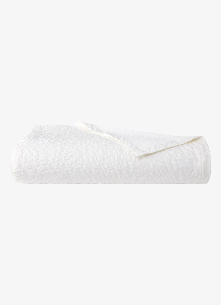 Yves Delorme Souvenir bedsprei in katoenblend Wit - Deal