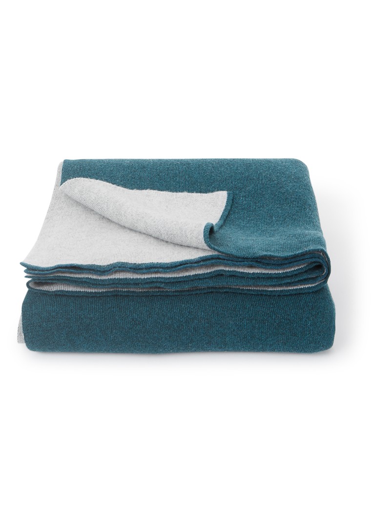Iosis Verso plaid in wolblend 130 x 170 cm Groen - Deal