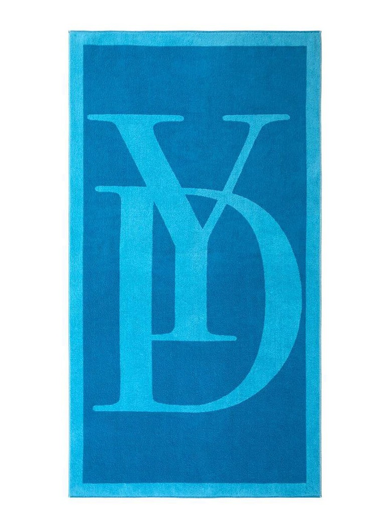 Yves Delorme Griffe strandlaken 160 x 90 cm Turquoise - Deal