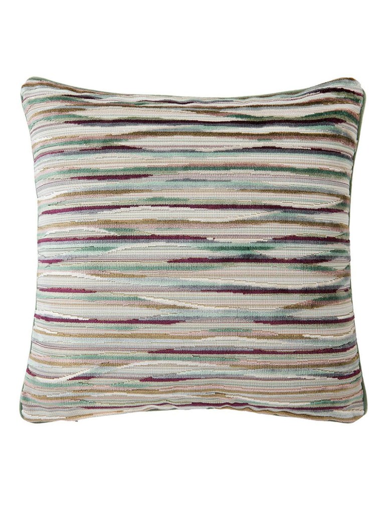 Yves Delorme Agate kussensloop met fluweel Donkerbeige