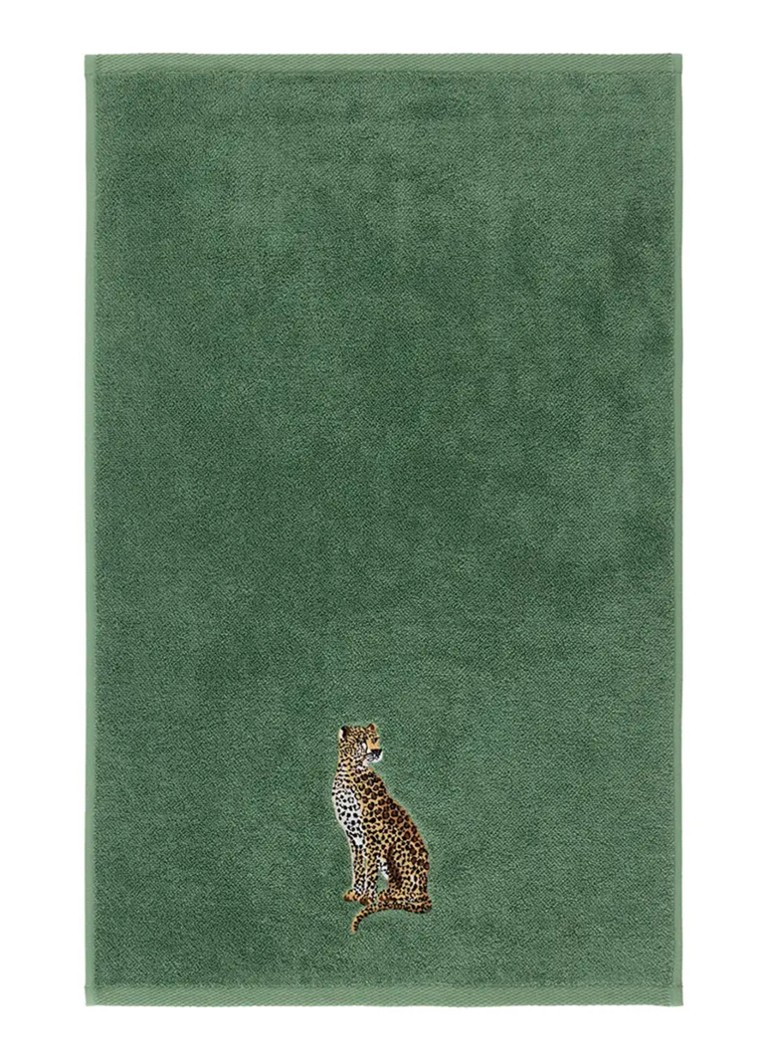Yves Delorme Badhanddoek 55 x 100 cm Groen - Deal
