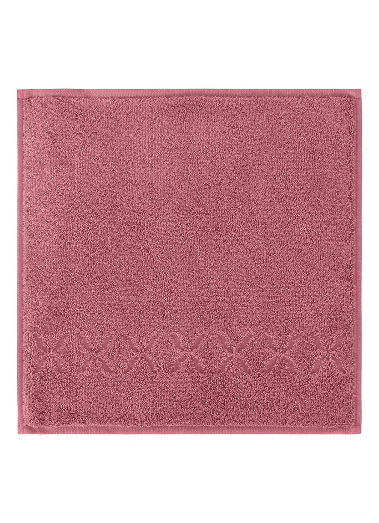 Yves Delorme Nature Amande washand - 550 gr/m2 - 33 x 33 cm Roze - Deal