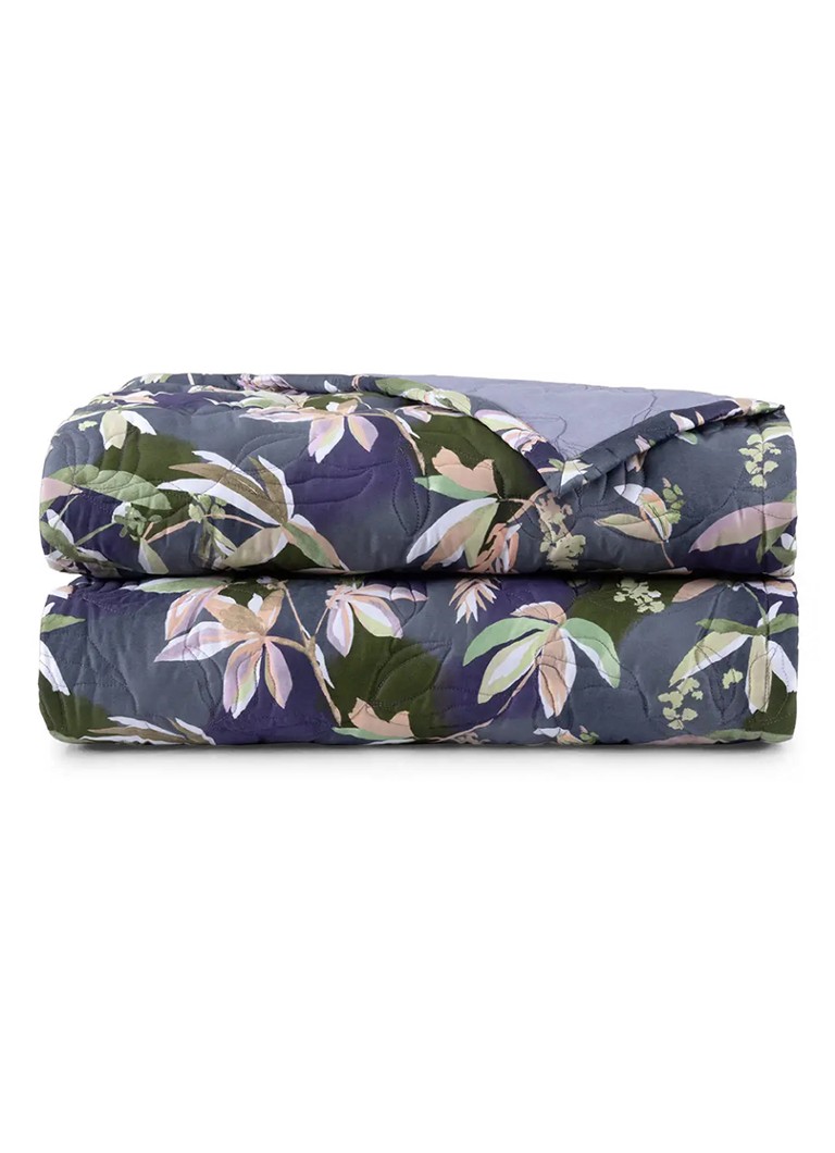 Yves Delorme Brume bedsprei 250 x 250 cm Donkerblauw - Deal