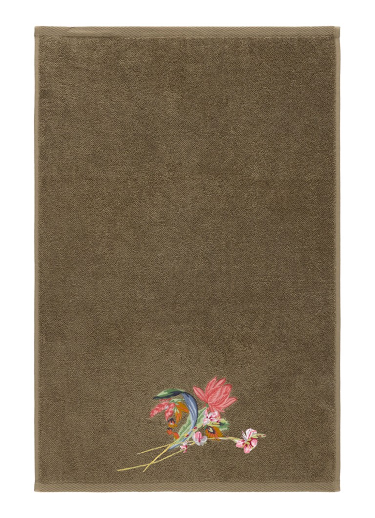 Yves Delorme Eze gastendoek - 45 x 70 cm Mosgroen - Deal