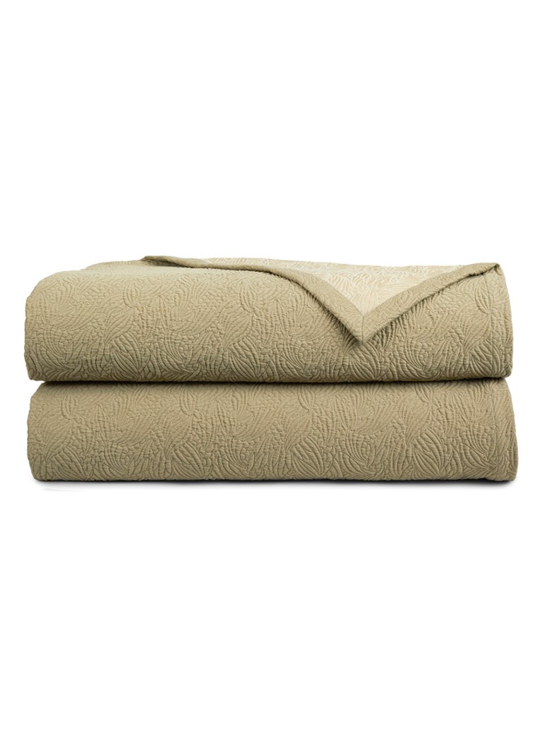 Yves Delorme Santoli bedsprei Khaki - Deal