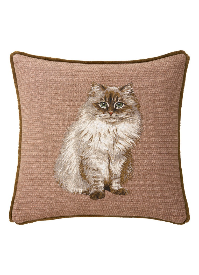 Yves Delorme Aime sierkussenhoes 45 x 45 cm Oranjebruin - Deal