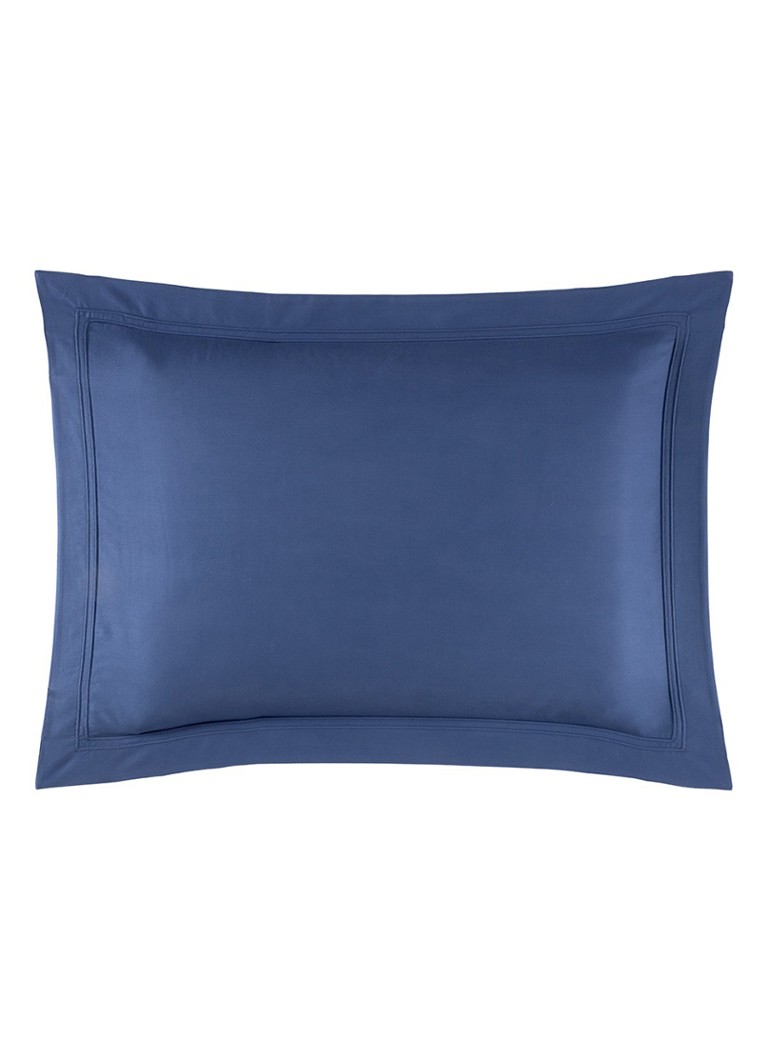 Yves Delorme Triomphe kussensloop van katoensatijn 120TC Donkerblauw - Deal