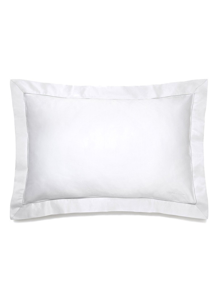 Ralph Lauren RL 624 kussensloop van katoensatijn 50 x 75 cm Wit
