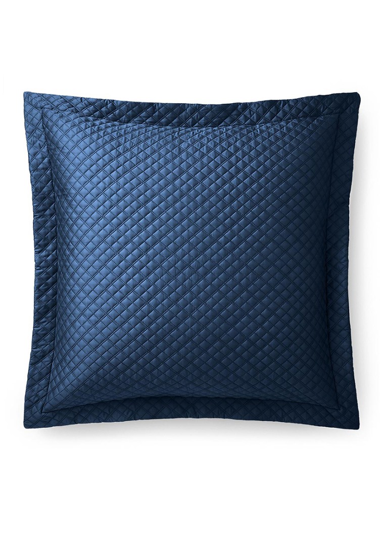 Ralph Lauren Argyle kussensloop van katoen Donkerblauw - Deal