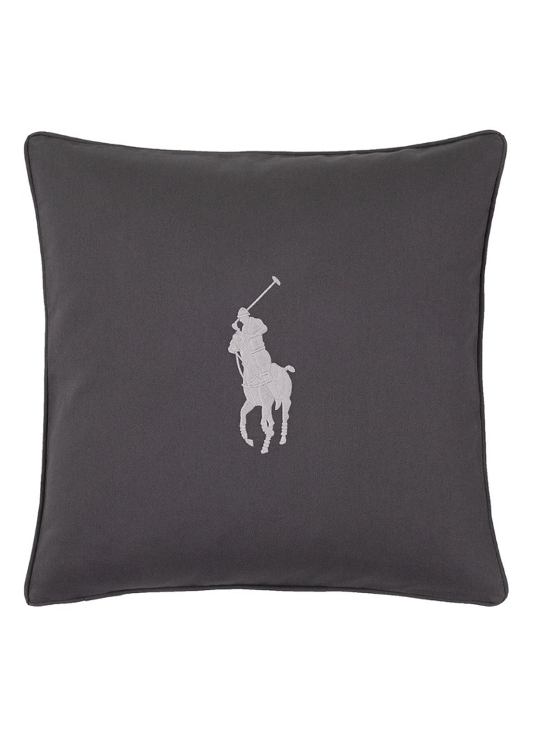 Ralph Lauren Pony sierkussenhoes 50 x 50 cm Antraciet