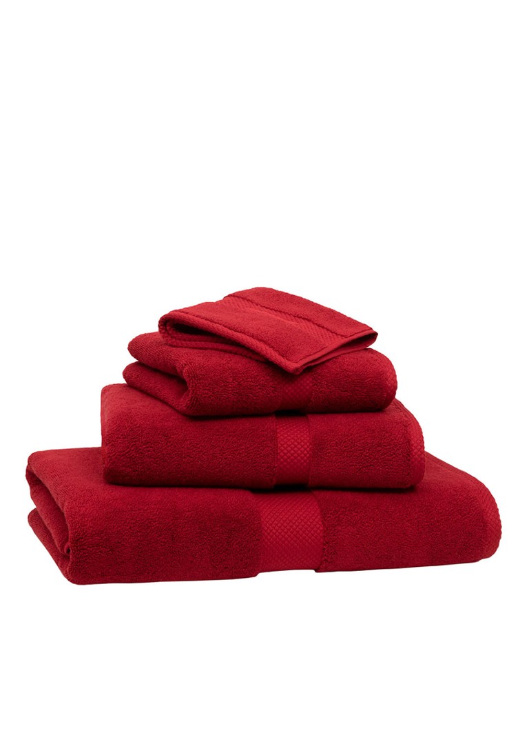 Ralph Lauren Avenue handdoek - 750 gr/m2 - 50 x 100 cm Rood - Deal