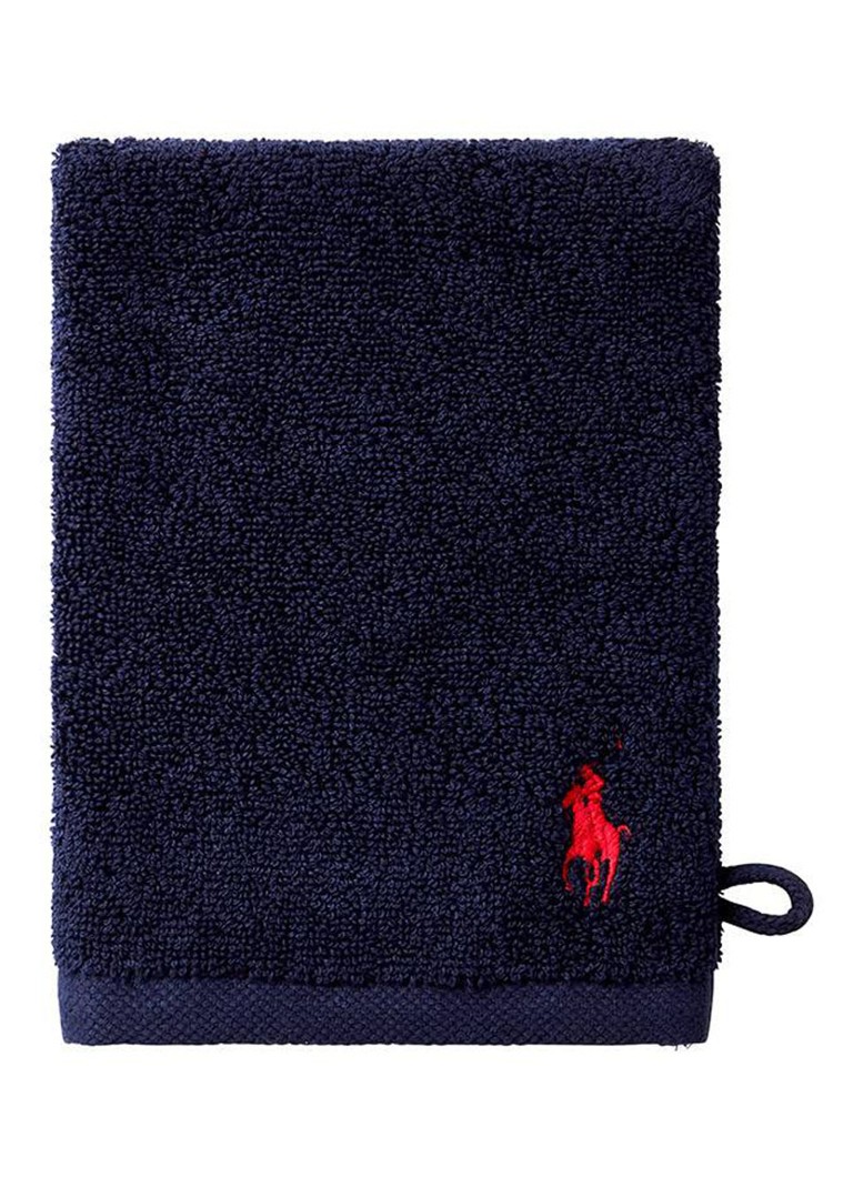 Ralph Lauren Polo Player washand - 15 x 21 cm Indigo - Deal