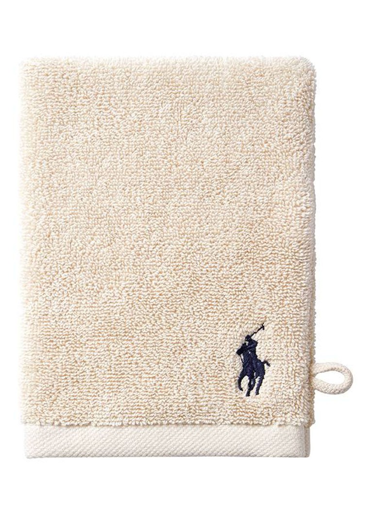 Ralph Lauren Polo Player washand - 15 x 21 cm Beige - Deal