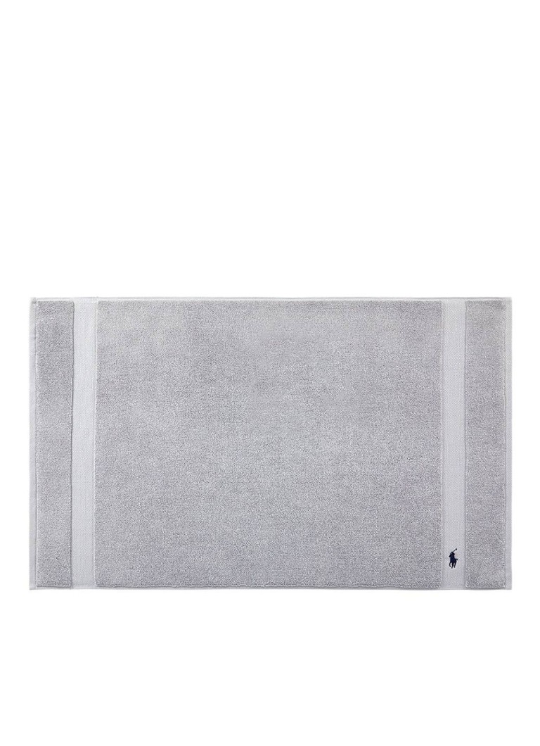 Ralph Lauren Polo Player badmat 55 x 90 cm Lichtgrijs