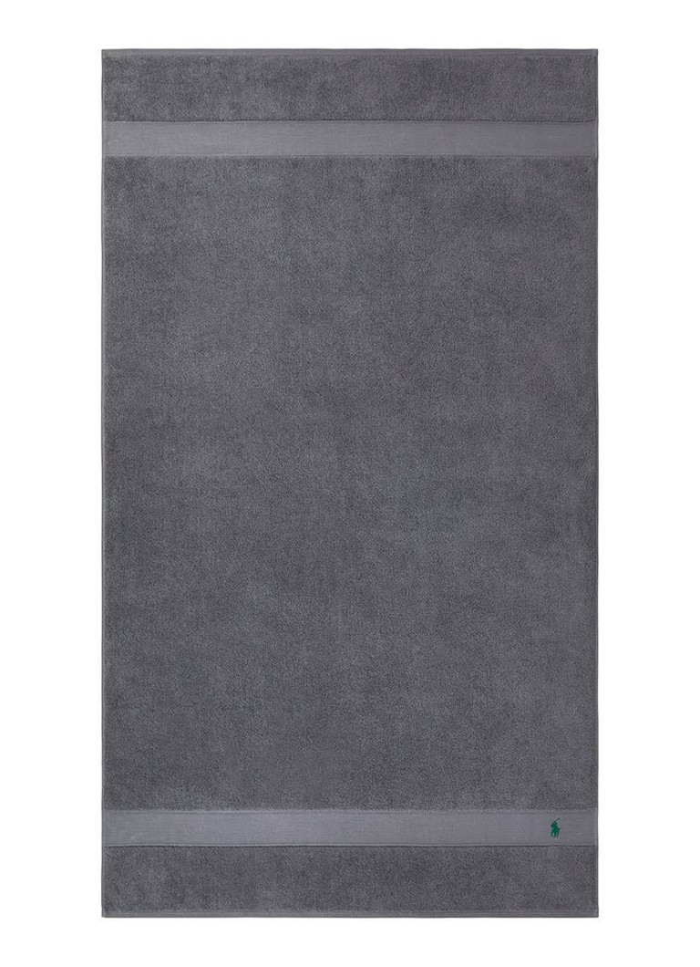 Ralph Lauren Polo Player strandlaken - 600gr/m2 - 90 x 160 cm Donkergrijs - Deal