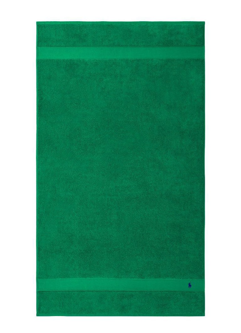 Ralph Lauren Polo Player strandlaken - 600gr/m2 - 90 x 160 cm Groen - Deal
