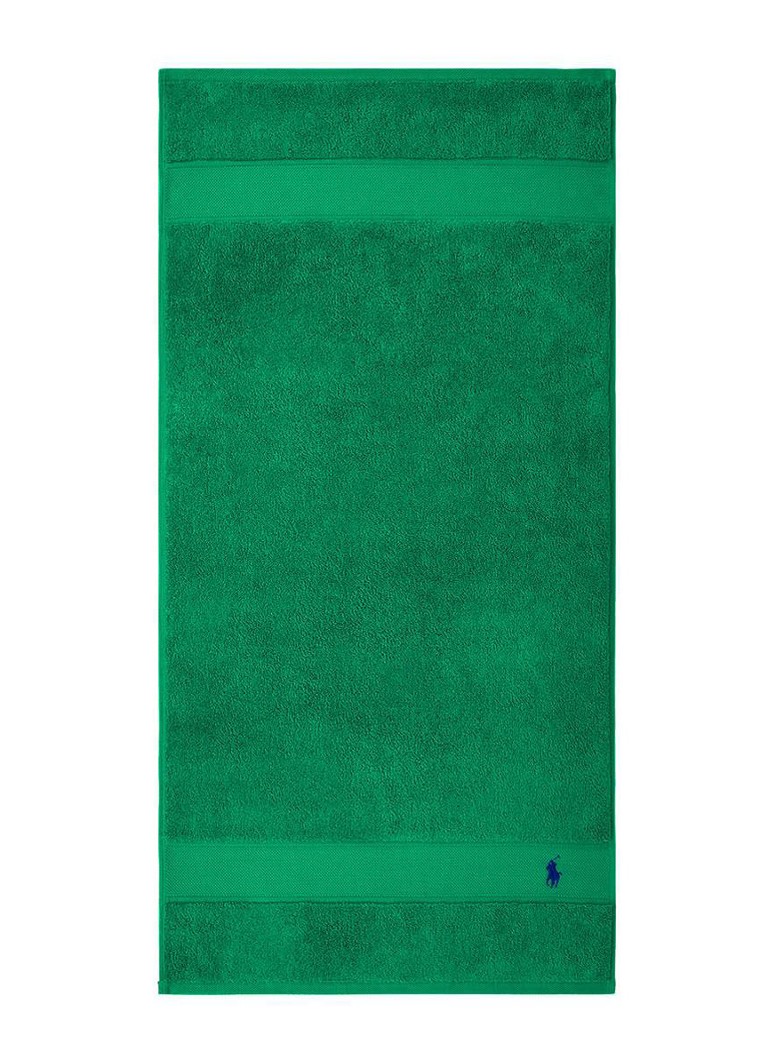 Ralph Lauren Polo Player handdoek - 600 gr/m2 - 50 x 100 cm Groen - Deal
