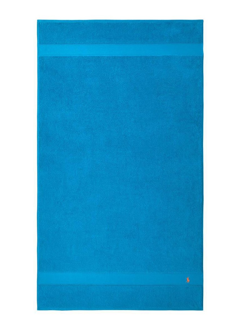 Ralph Lauren Polo Player strandlaken - 600gr/m2 - 90 x 160 cm Blauw - Deal